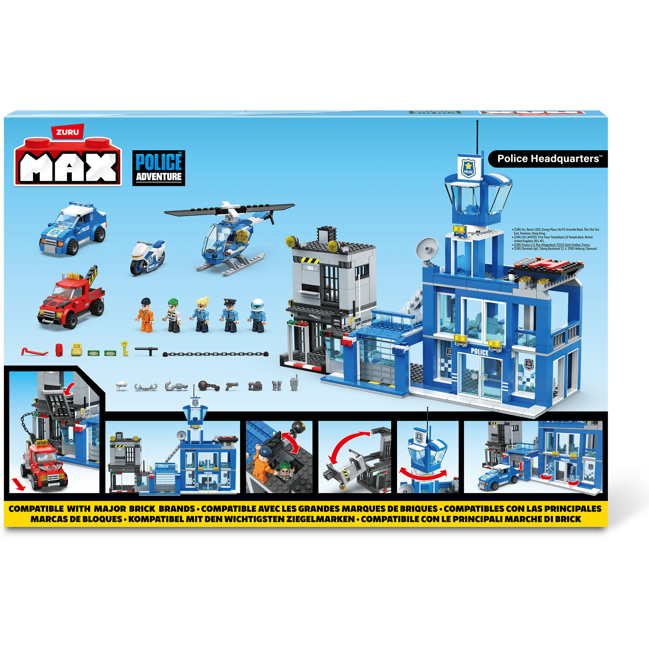 Max Max City S1 870 Piece Brick Box Playset 193052063656