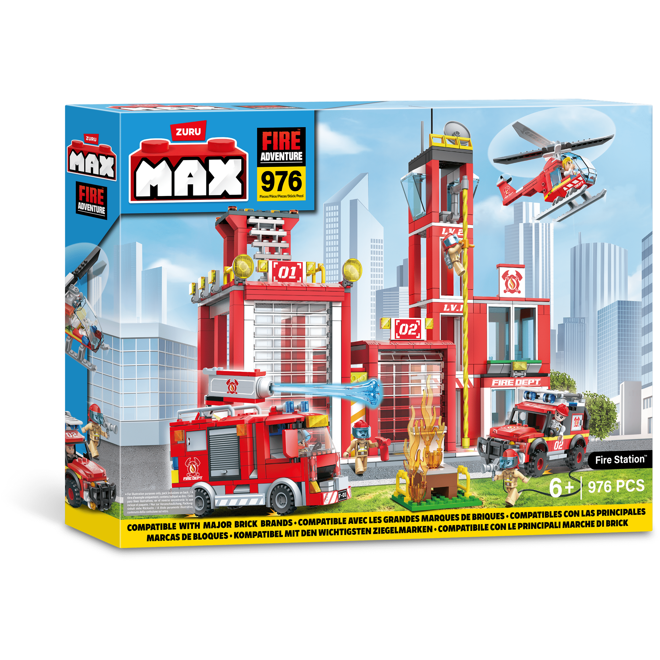 Max Max City S1 933 Piece Brick Box Playset 193052063687