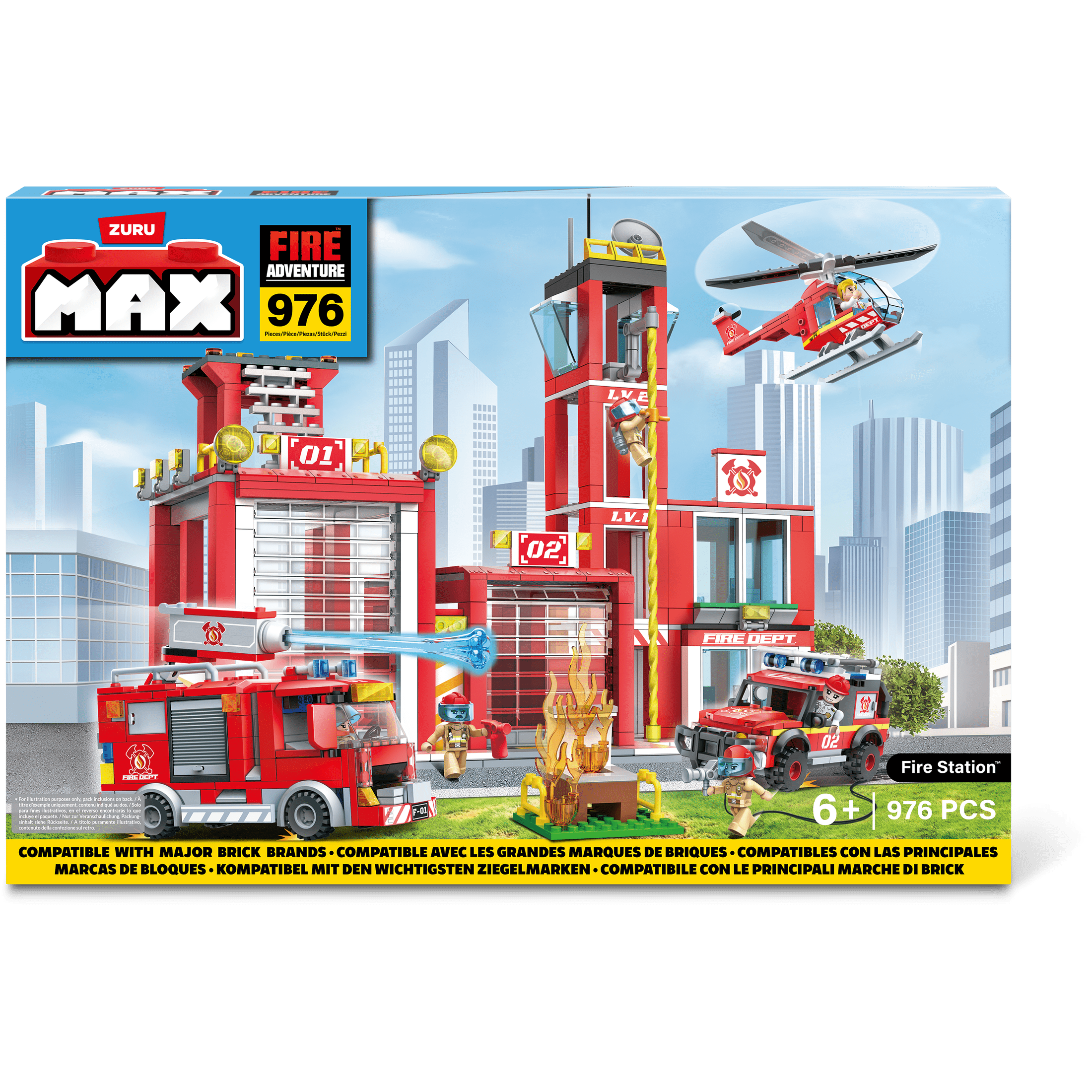 Max Max City S1 933 Piece Brick Box Playset 193052063687