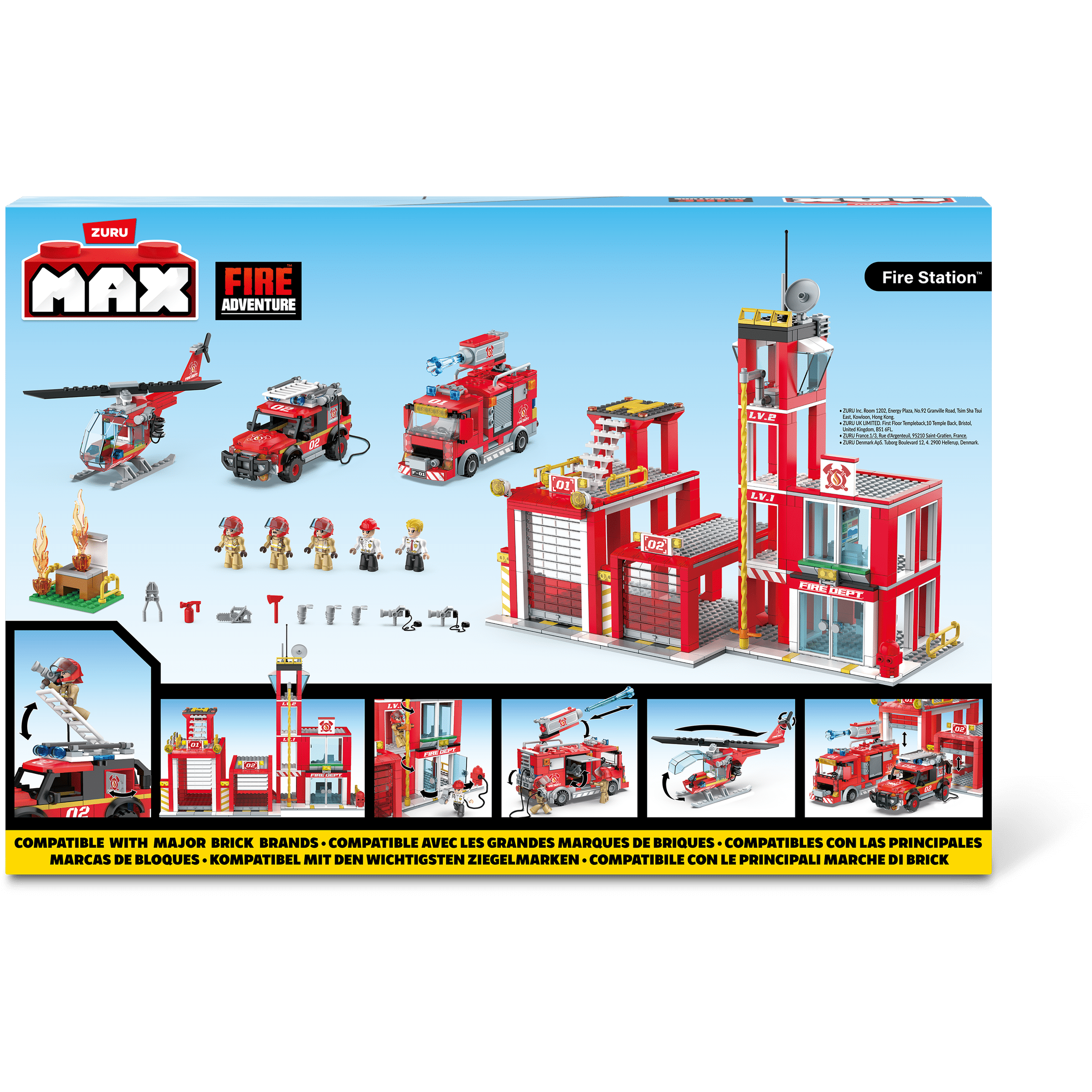 Max Max City S1 933 Piece Brick Box Playset 193052063687