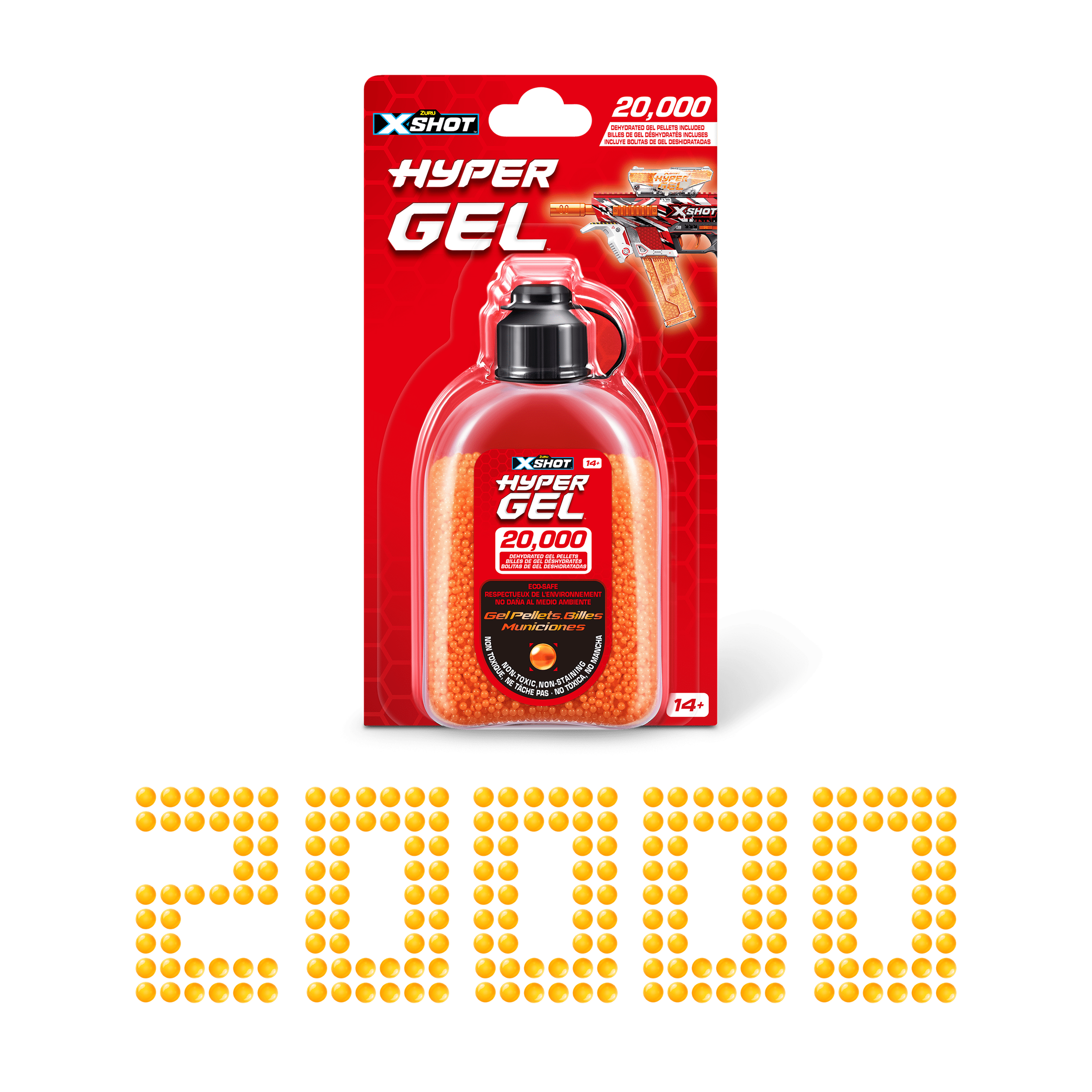 X-Shot - Hyper Gel 20000 Pack Gellet Refill 193052052568