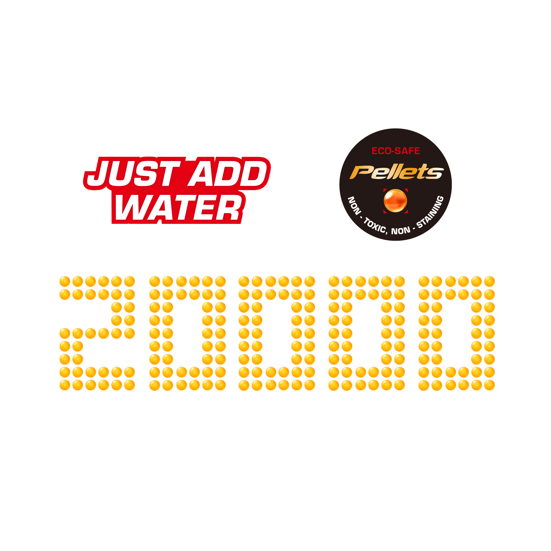 X-Shot - Hyper Gel 20000 Pack Gellet Refill 193052052568