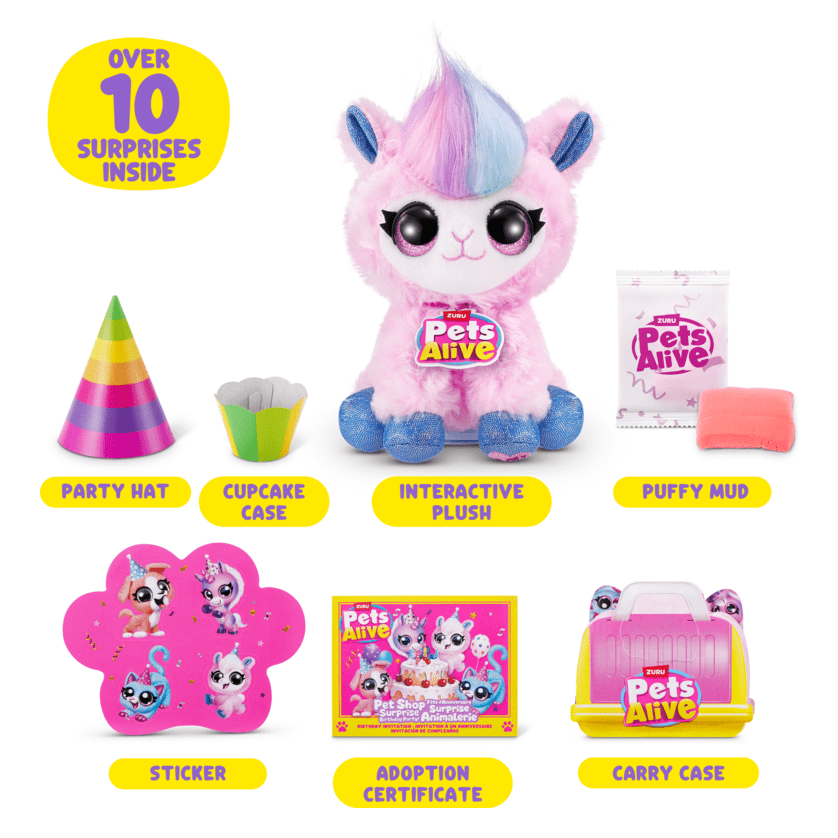 Pets Alive Pet Shop Surprise Interactive Plush (Selected at Random) 193052081254