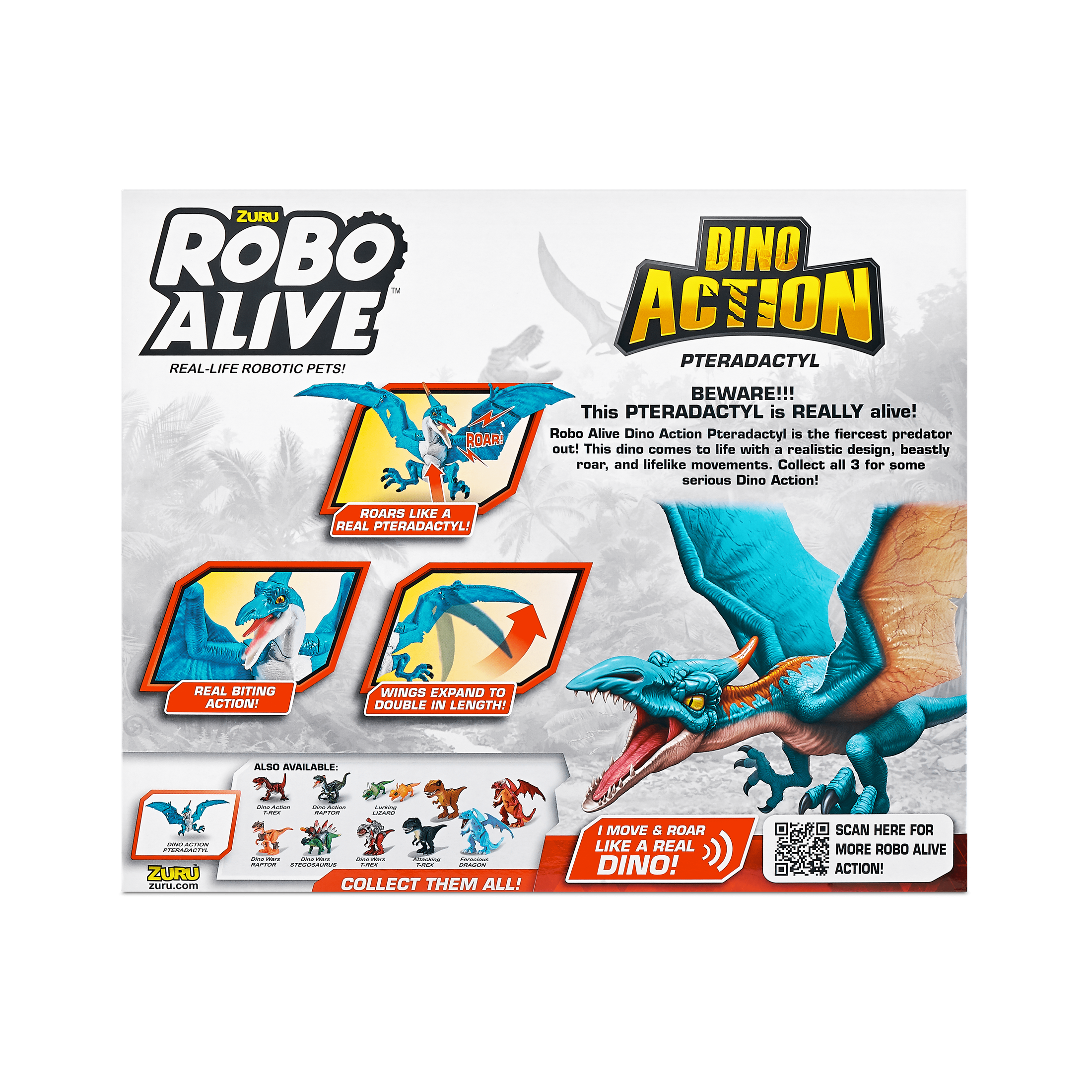 Robo Alive Dino Action Pterodactyl Series 1 193052037930