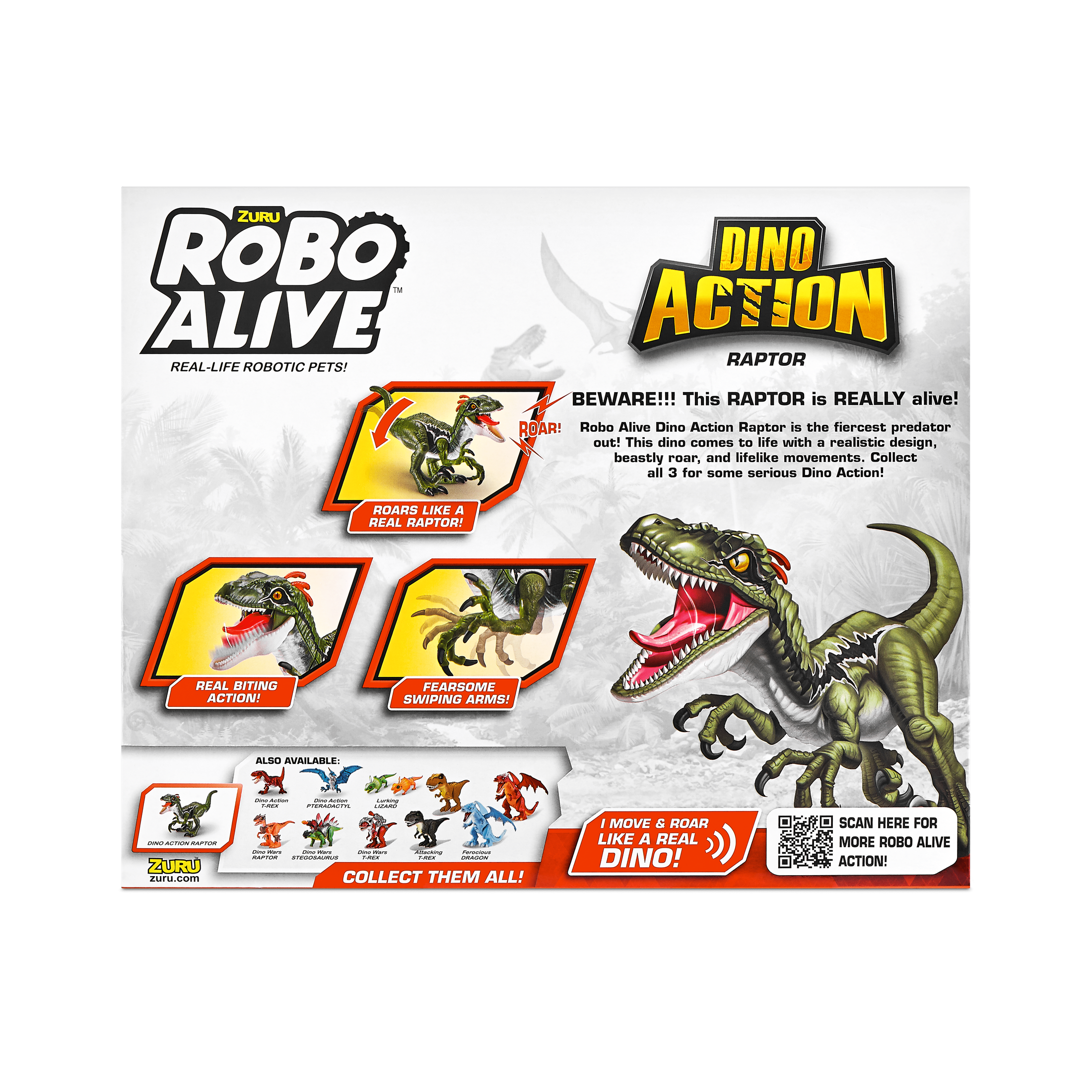 Robo Alive Dino Action Raptor Series 1 193052037923