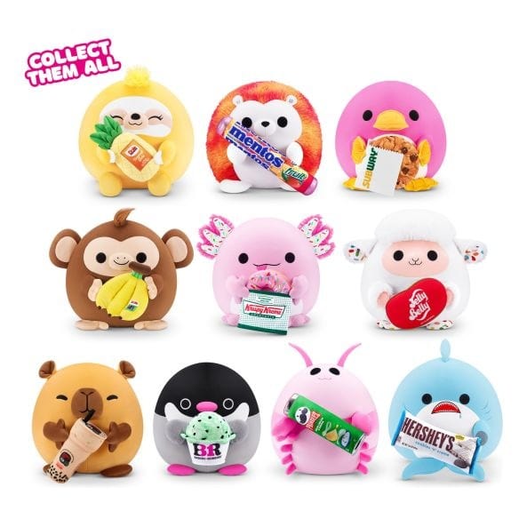 Snackles Super Sized 14 inch Squishy plush Cow & Kung Fu Tea 193052070289