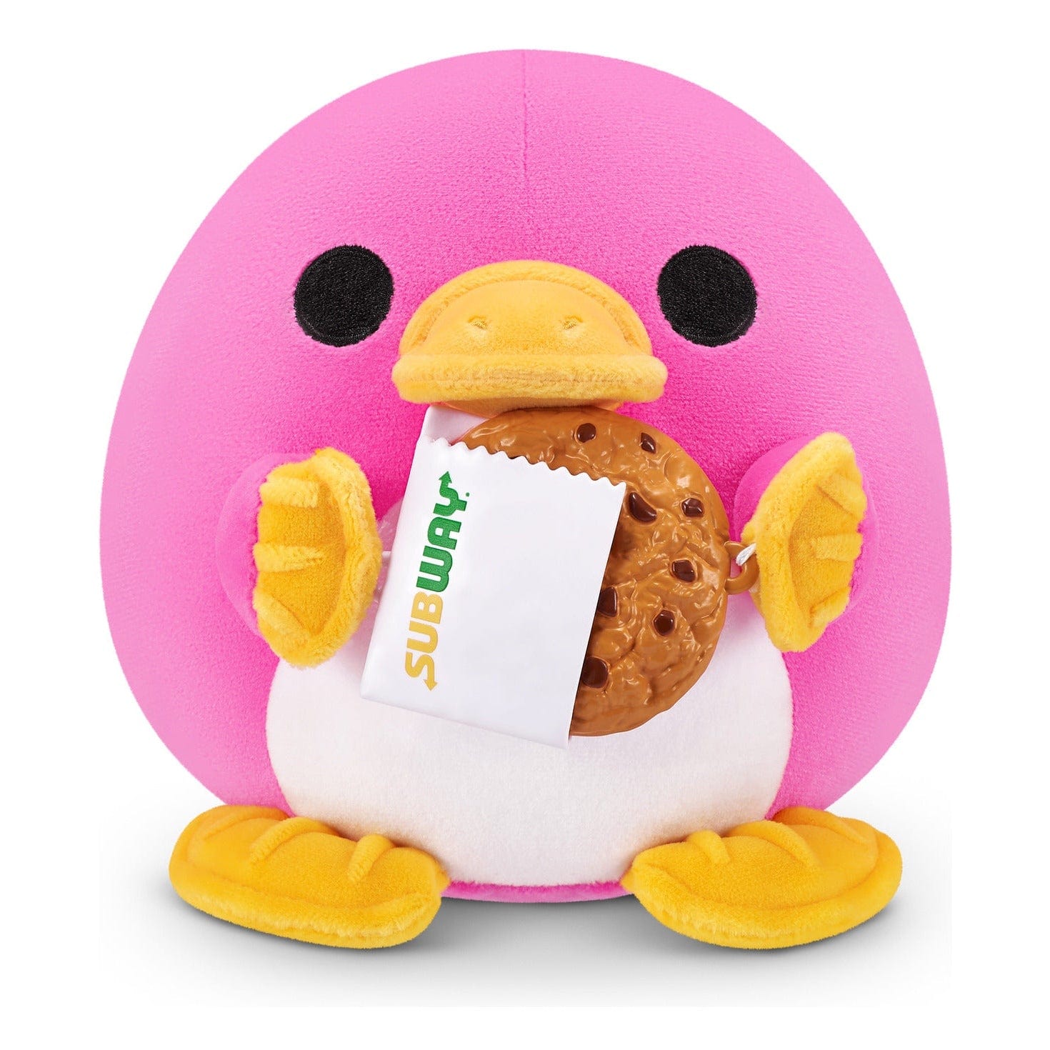 Snackles Super Sized 14 inch Squishy plush Platypus & Subway Cookie 193052065148