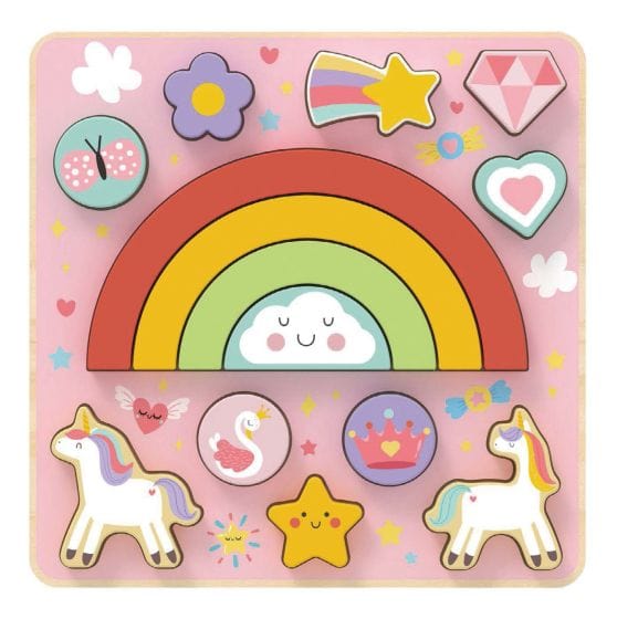 Tooky Toy - Wooden 2 in 1 Balance Puzzle - Unicorn 6976831552886