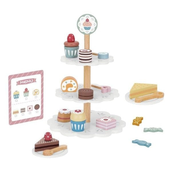 Tooky Toy - Wooden Dessert Stand 6972633377924