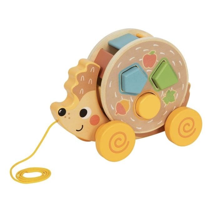 Tooky Toy - Wooden Pull Along Hedgehog 6976831553920