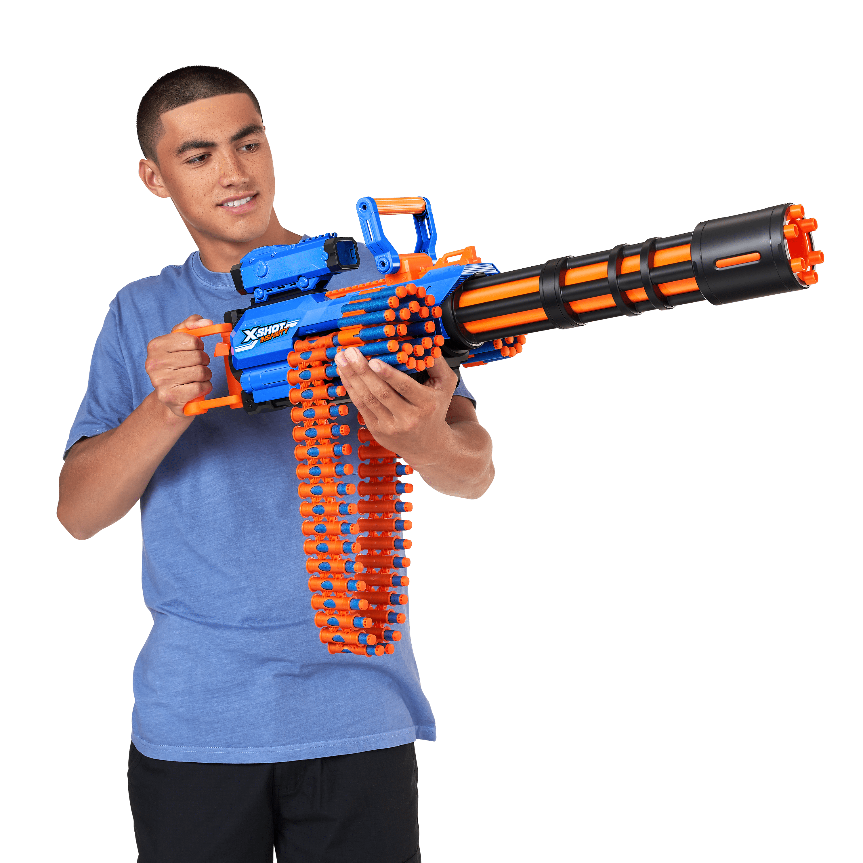 X-Shot Insanity Series 1 Motorized Rage Fire Gatling Gun 193052050373