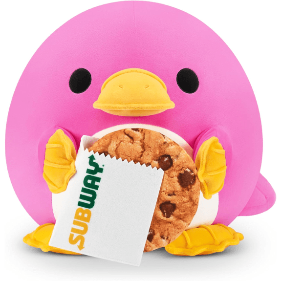 Snackles 8 inch Squishy plush - Platypus with Subway Cookie 193052067203
