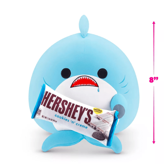 Snackles 8 inch Squishy plush - Shark with Hershey 193052067227