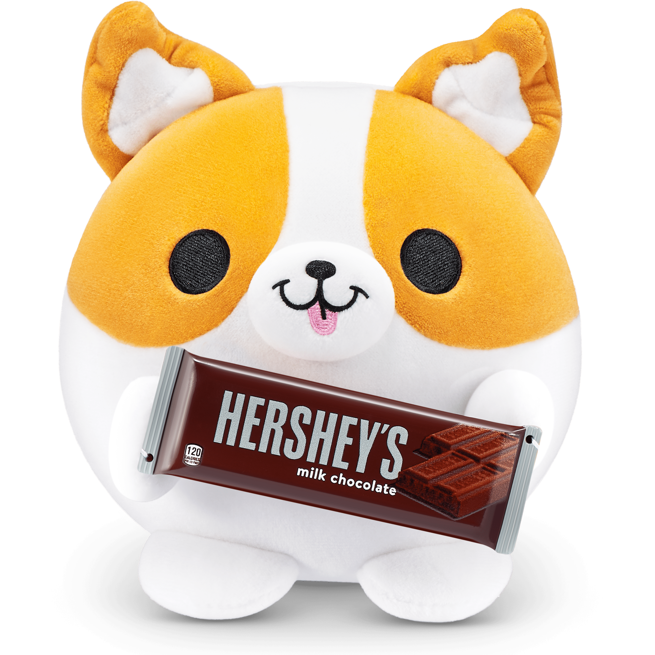 Snackles Super Sized 14 inch Squishy plush - Benji the Corgie with Hershey's 193052063991
