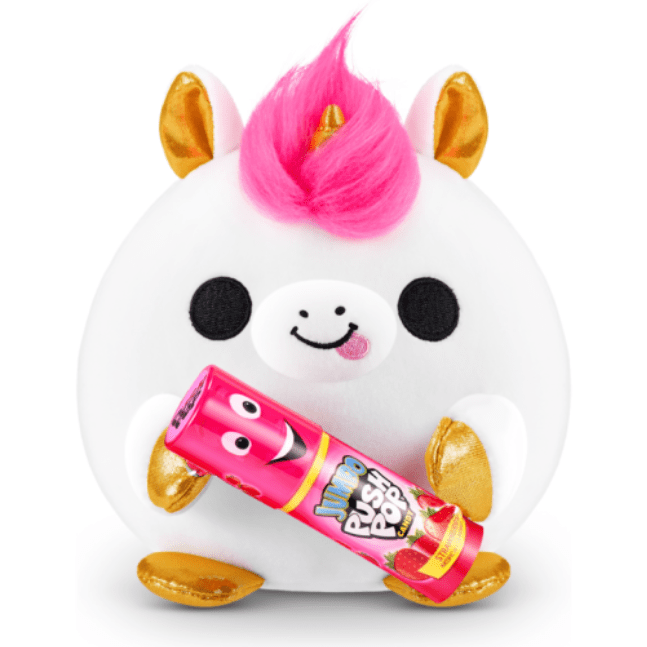 Snackles Super Sized 14 inch Squishy plush - Richard the Unicorn with Jumbo Push Pop 193052063946