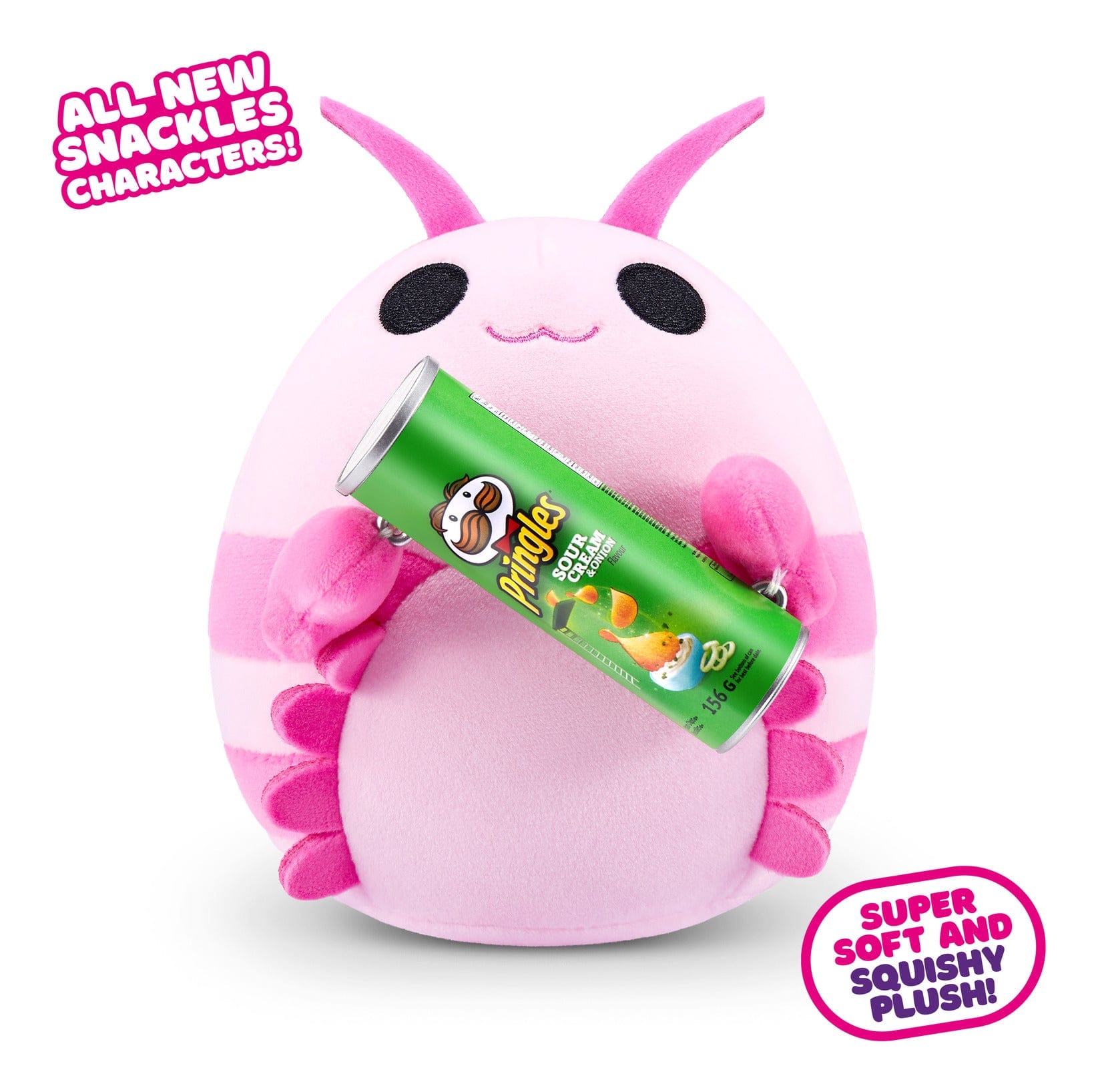 Snackles Super Sized 14 inch Squishy plush - Shrimp with Pringles 193052065117
