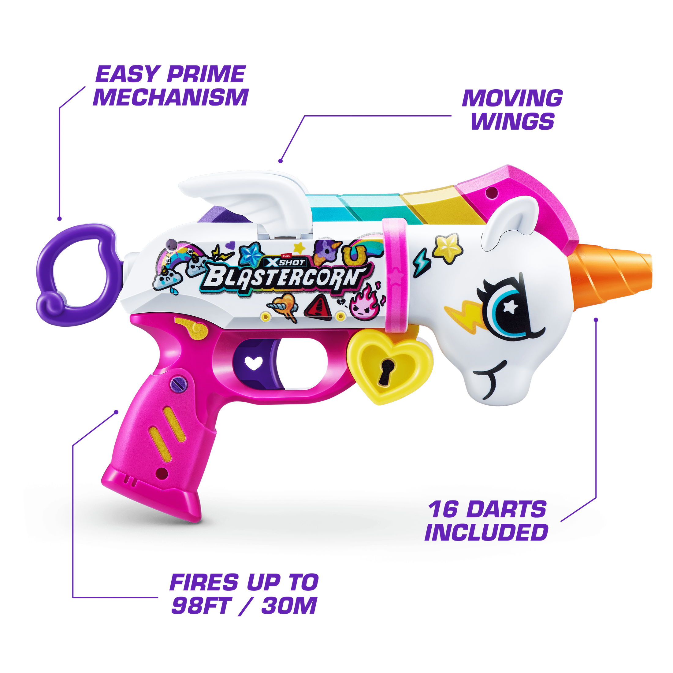 XShot Blastercorn S1 Unicorn Blaster (16 Darts) 193052064189