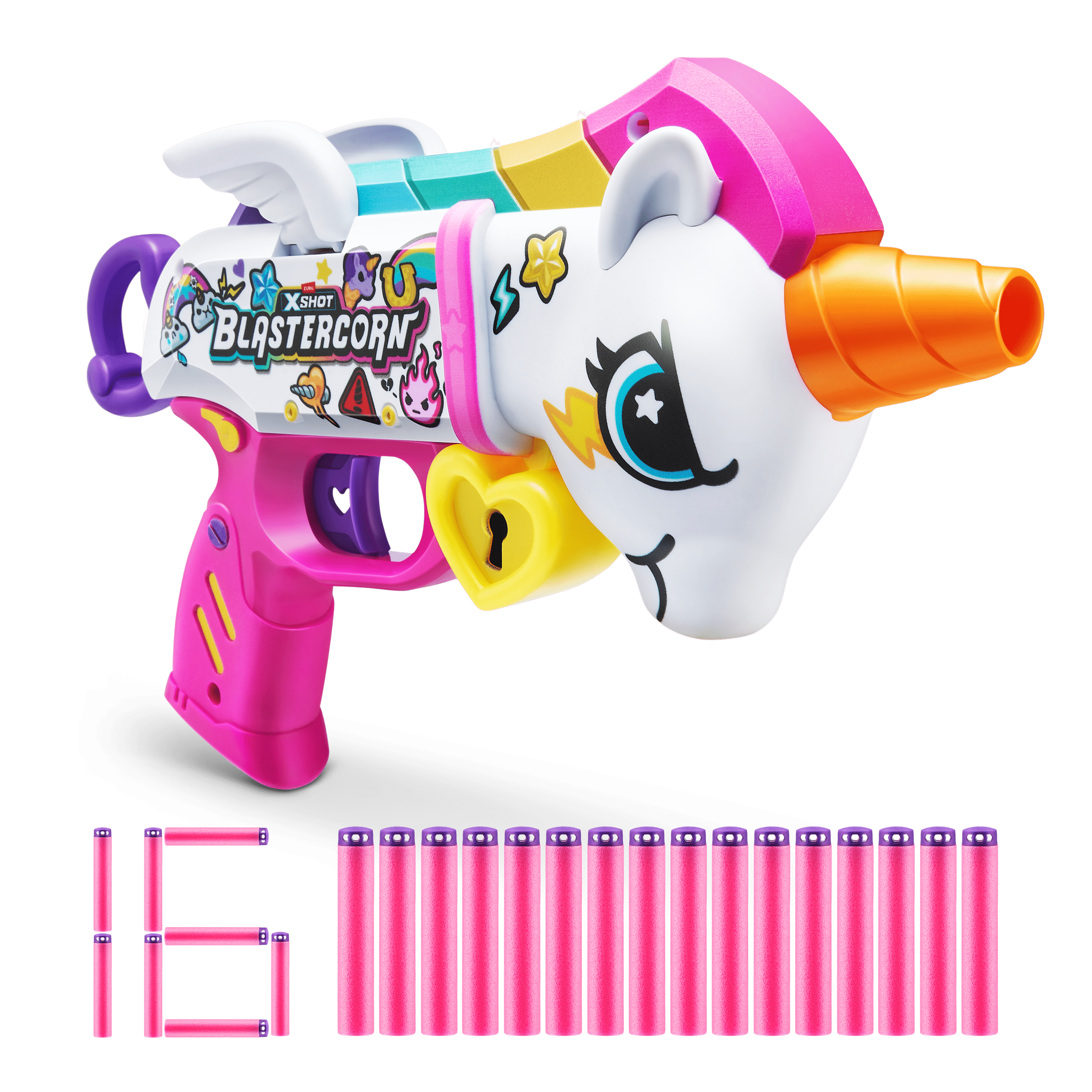 XShot Blastercorn S1 Unicorn Blaster (16 Darts) 193052064189