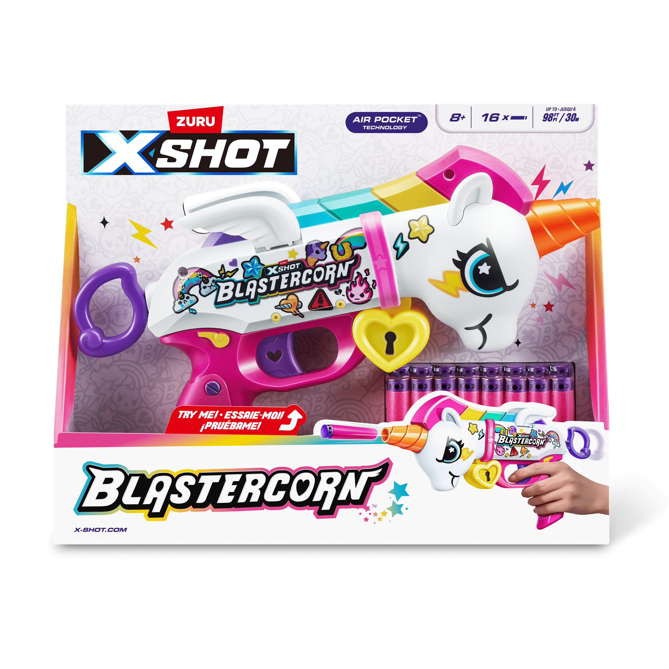 XShot Blastercorn S1 Unicorn Blaster (16 Darts) 193052064189