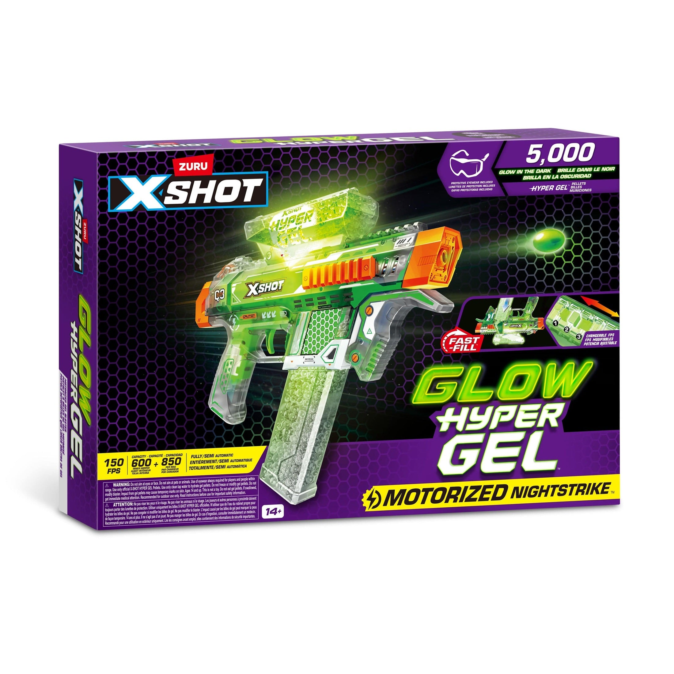 XShot Hyper Gel Glow in the Dark S1 Medium 193052069726