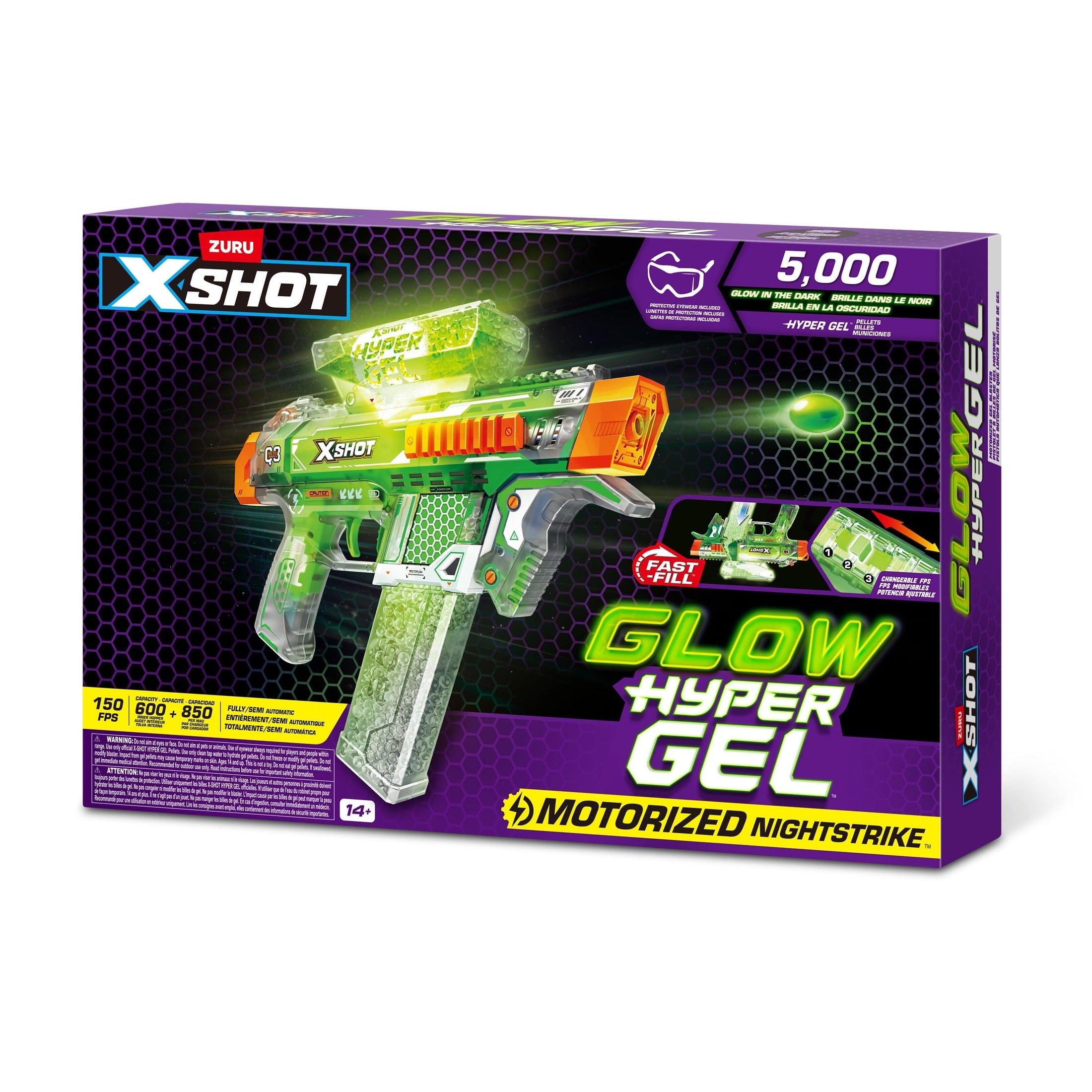 XShot Hyper Gel Glow in the Dark S1 Medium 193052069726