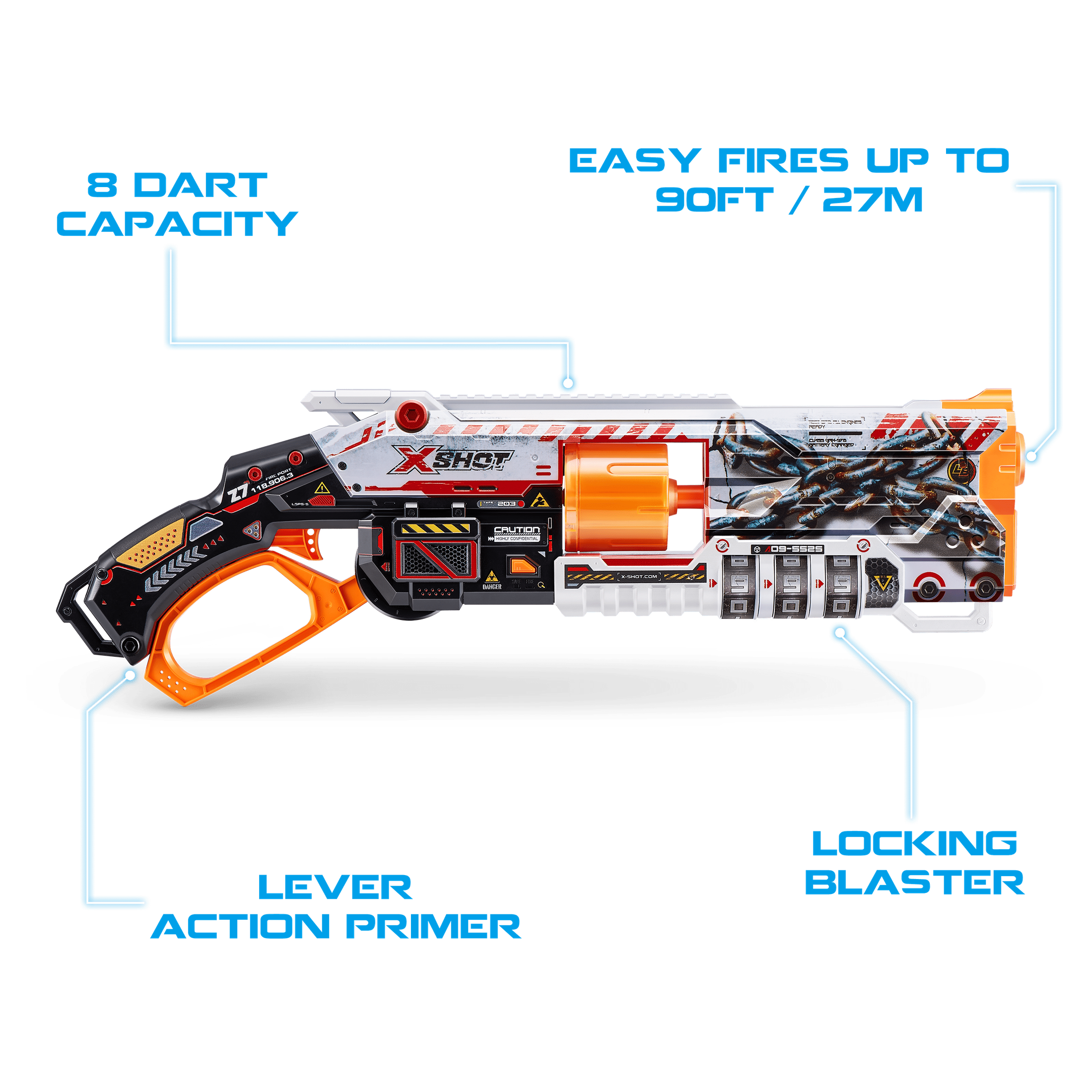 XShot Skins S1 Lock Gun (16 Darts) 193052050380