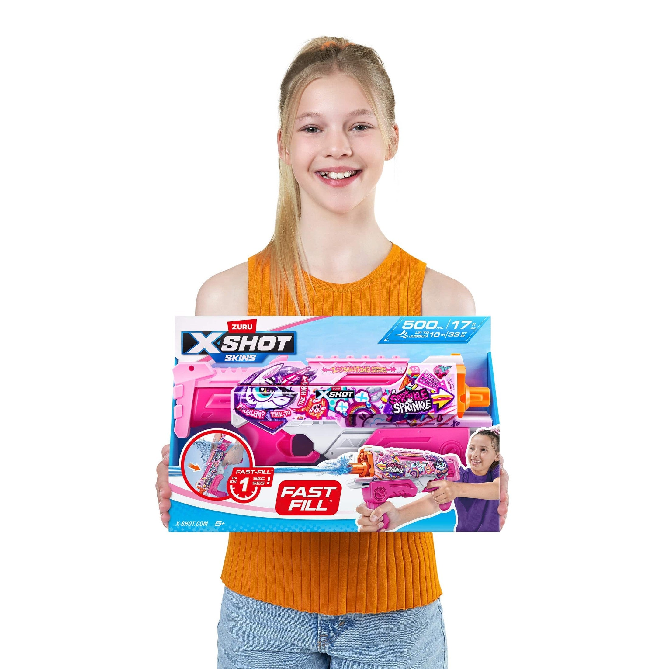 XShot Water Skins Hyperload Fast-Fill - Pink 193052058607