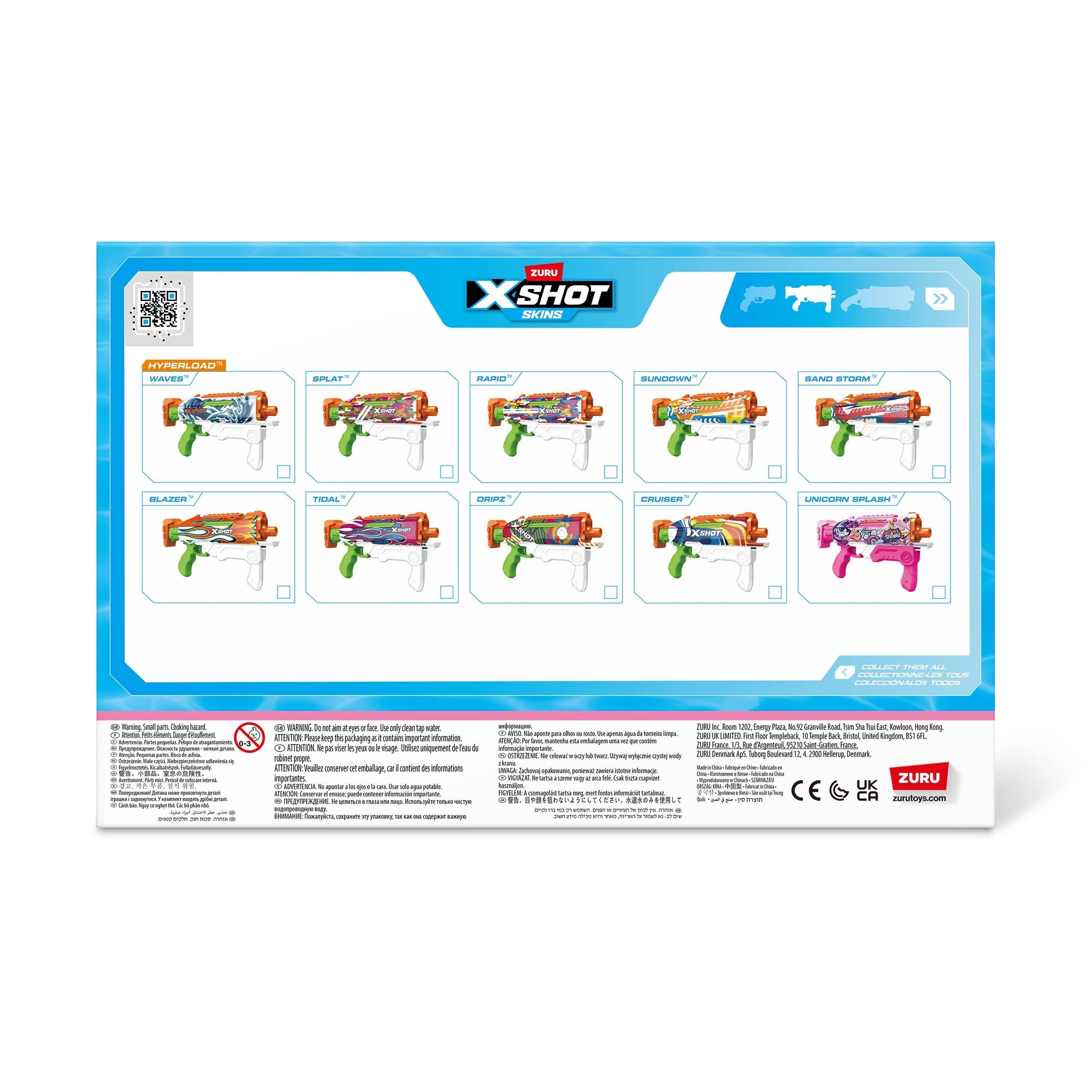 XShot Water Skins Hyperload Fast-Fill - Pink 193052058607