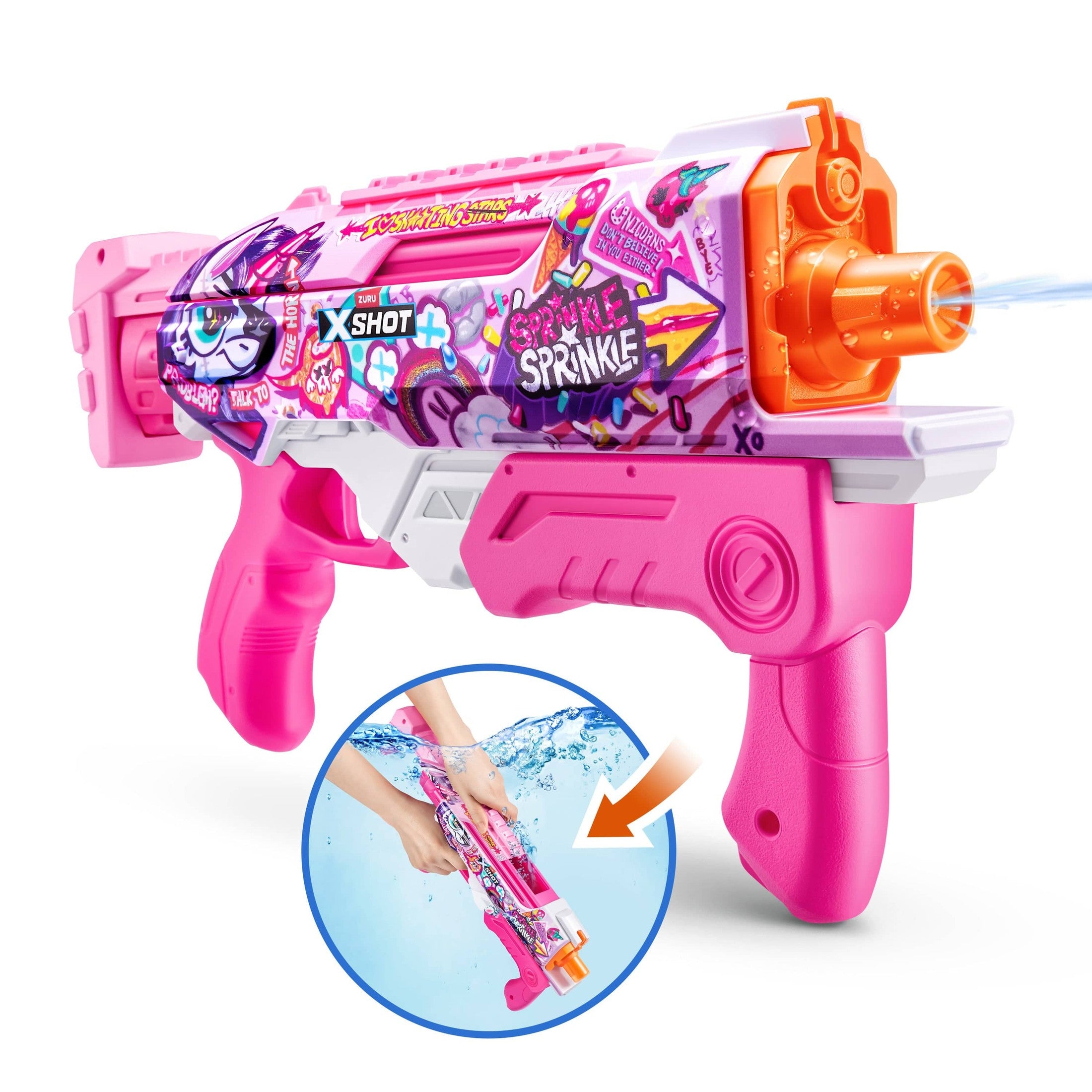 XShot Water Skins Hyperload Fast-Fill - Pink 193052058607