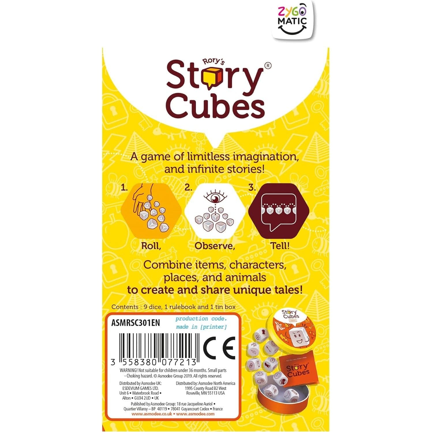 Rory's Story Cubes® Eco Blister Original 3558380077213