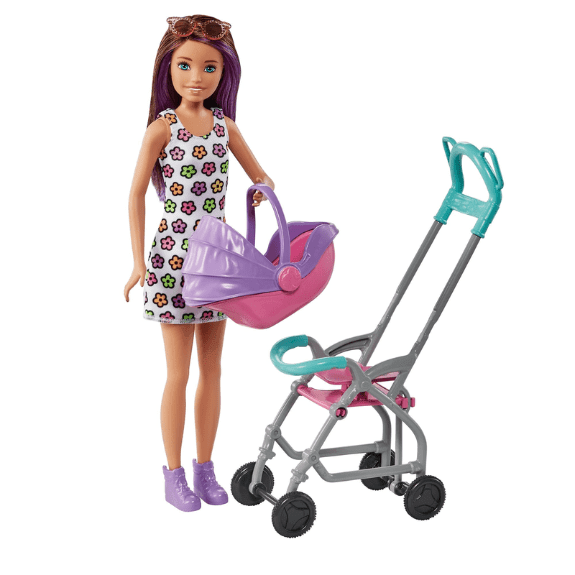Barbie: Skipper Babysitters Brown Hair Doll & Playset - Lennies Toys
