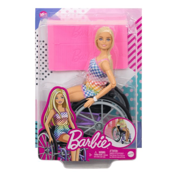 Barbie: Wheelchair Doll Blonde Hair - Lennies Toys