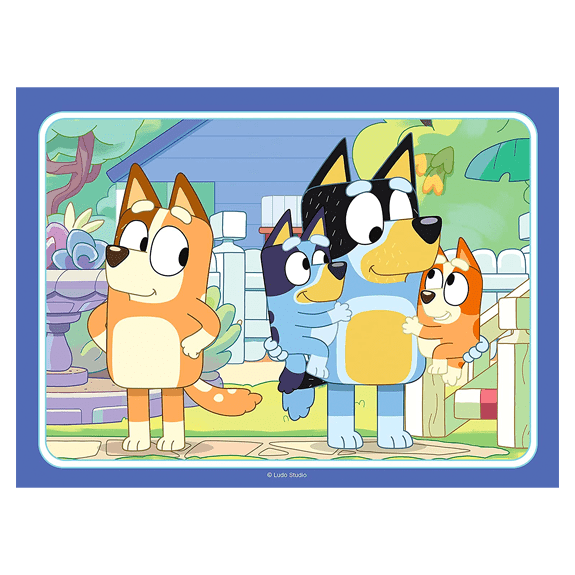 Bluey Ravensburger Four In A Box Jigsaw Puzzle - Lennies Toys