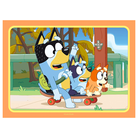 Bluey Ravensburger Four In A Box Jigsaw Puzzle - Lennies Toys