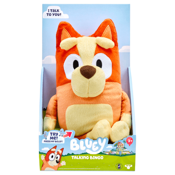 Bluey Talking Plush Bingo - Lennies Toys