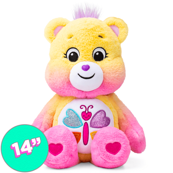 Care Bear 14 Inch Bean Plush Calming Heart Bear - Lennies Toys