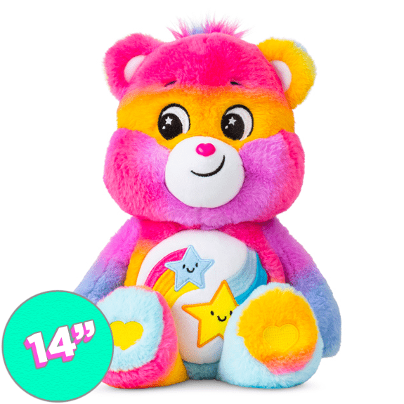 Care Bear 14 Inch Bean Plush Dare To Care Bear - Lennies Toys