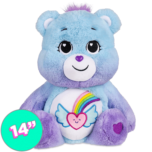 Care Bear 14 Inch Bean Plush Dream Bright Bear - Lennies Toys