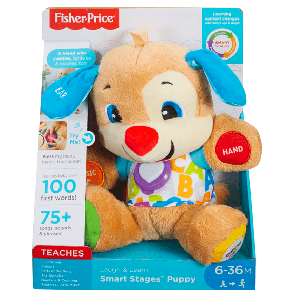 Fisher Price Laugh & Learn Smart Stages First Words Puppy - Lennies Toys