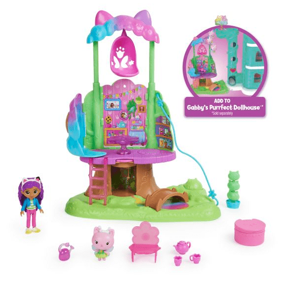 Gabby's Dollhouse Kitty Fairy's Garden Treehouse Playset 778988371121