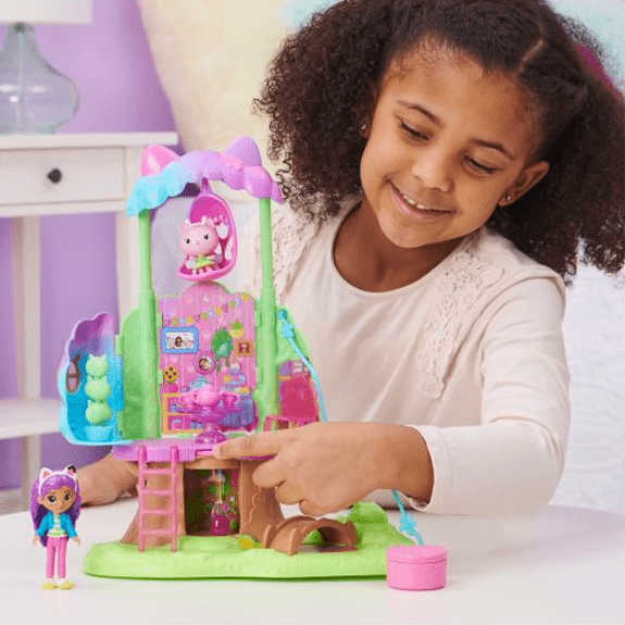 Gabby's Dollhouse Kitty Fairy's Garden Treehouse Playset 778988371121