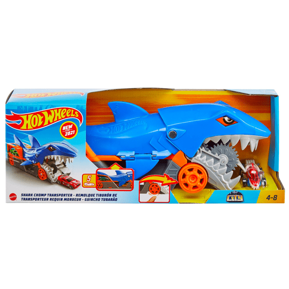 Hot Wheels City Shark Chomp Transporter - Lennies Toys