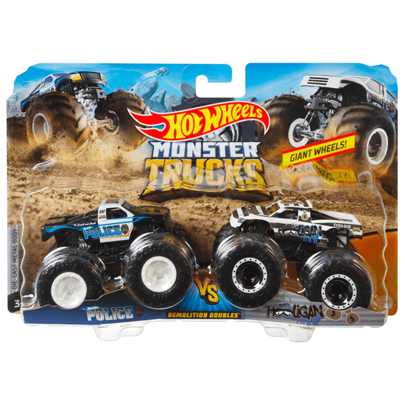 Hot Wheels Monster Trucks 1.64 Scale 2 Pack - Lennies Toys