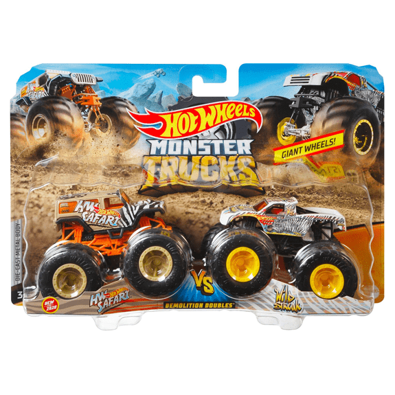 Hot Wheels Monster Trucks 1.64 Scale 2 Pack - Lennies Toys