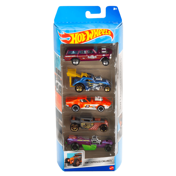 Hot Wheels 5 Car Gift Set with Die-Cast Vehicles for Ages 3 and Up Hot Wheels 5 Car Gift Set with Die-Cast Vehicles for Ages 3 and Up