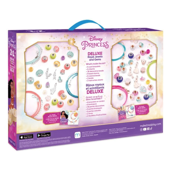 Make it Real: 2 in 1 Disney Princess and Moana Royal Jewels & Gems - Lennies Toys