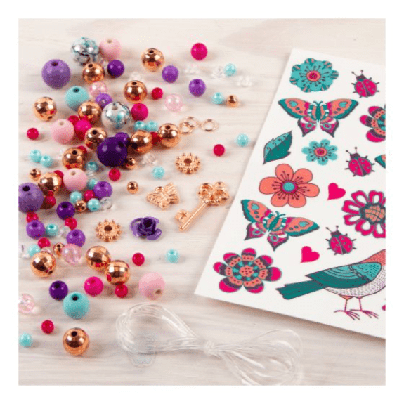 Make it Real: Bedazzled! Charm Bracelets Blooming Creativity - Lennies Toys