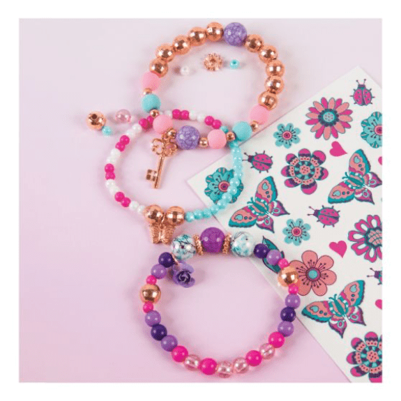 Make it Real: Bedazzled! Charm Bracelets Blooming Creativity - Lennies Toys