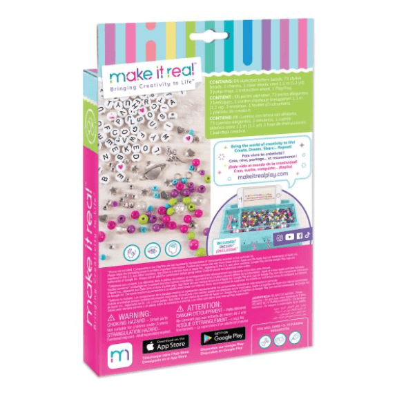 Make it Real: Block & Rock Charm Bracelets - Lennies Toys