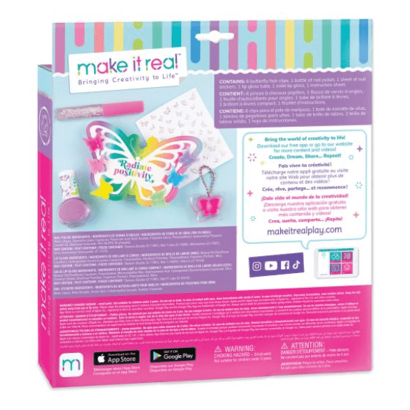 Make it Real: Butterfly Dreams Cosmetic Set - Lennies Toys